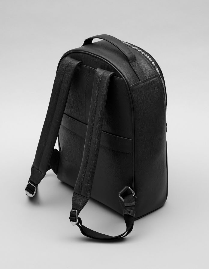 Skórzany plecak baceno czarny