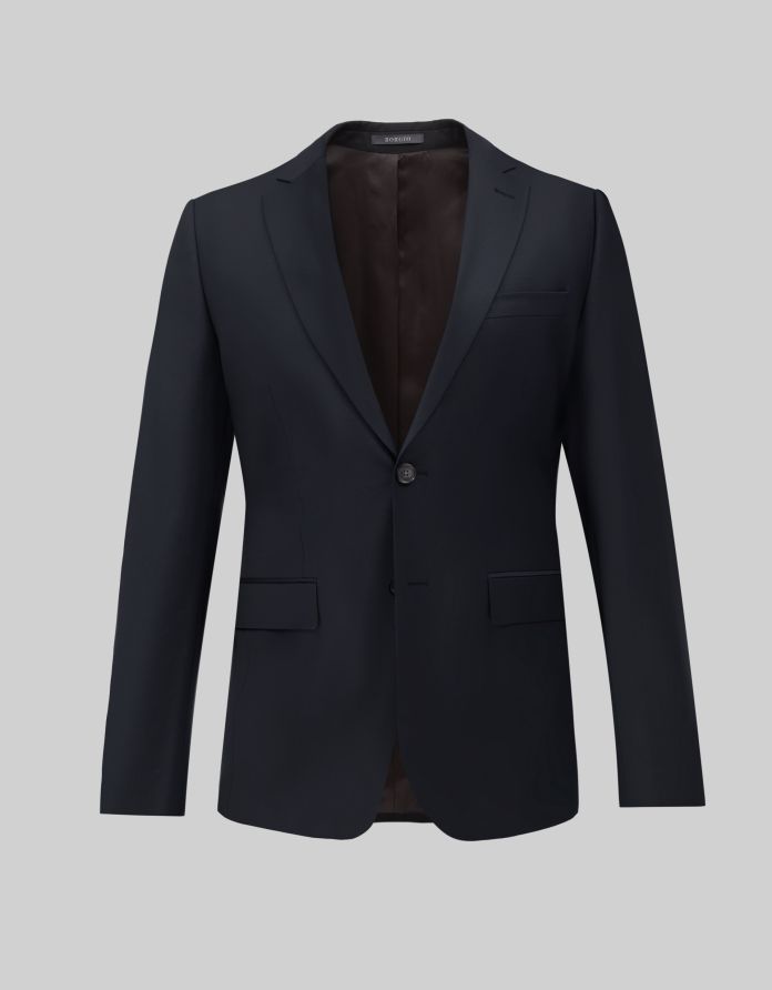 marynarka do zestawu marradi granatowy classic fit