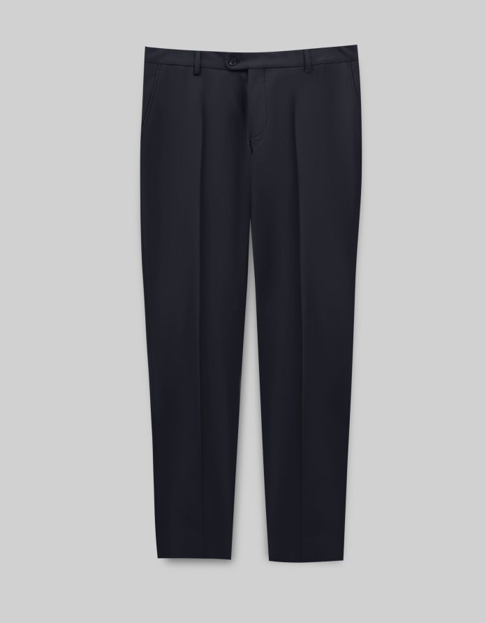 spodnie do zestawu marradi granatowy classic fit