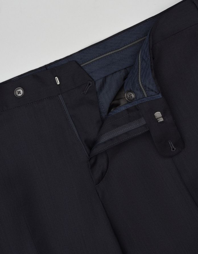 spodnie do zestawu marradi granatowy classic fit