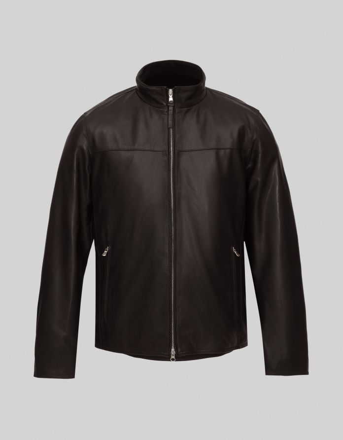 kurtka skórzana salandra brązowa