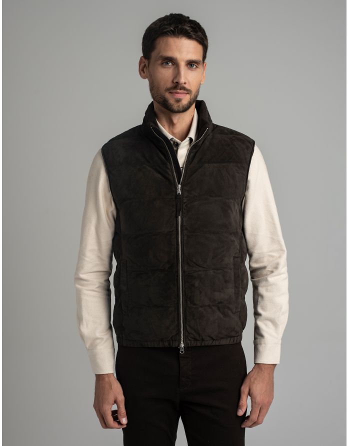 kamizelka calvignano ciemnobrązowa BR2