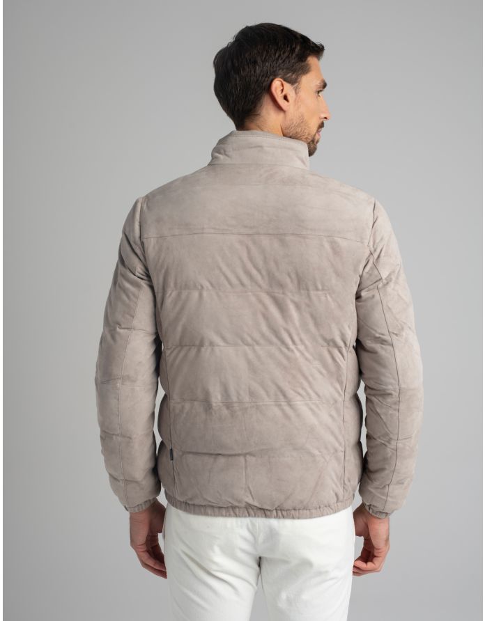 kurtka skórzana calvi beżowa