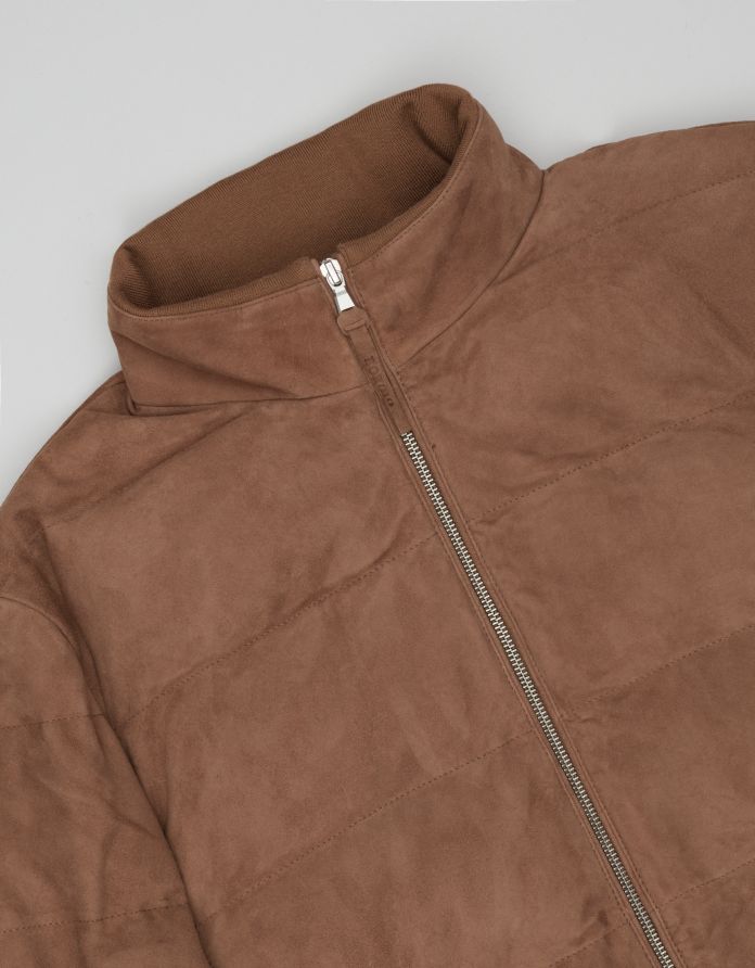 kurtka skórzana calvi brązowa BR1