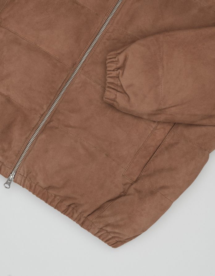 kurtka skórzana calvi brązowa BR1