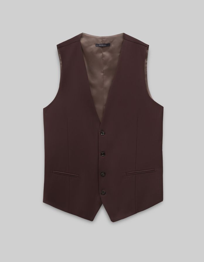 kamizelka do zestawu brione bordo slim fit