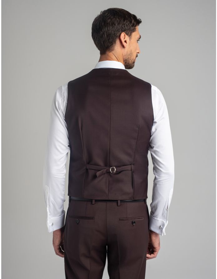 kamizelka do zestawu brione bordo slim fit