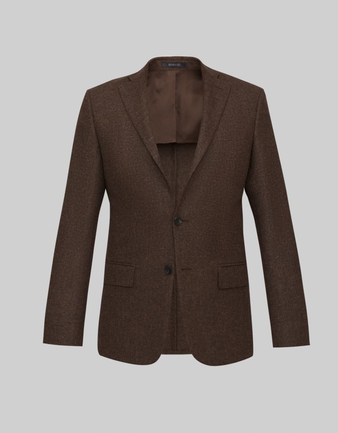 Marynarka moricone brąz slim fit