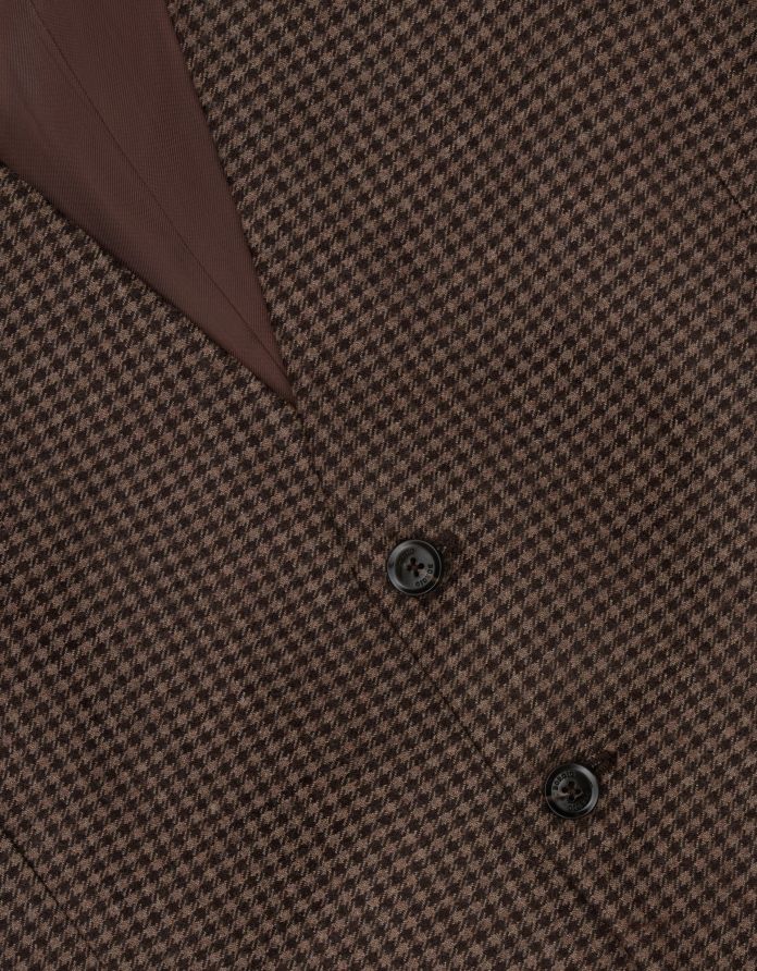 kamizelka cortina brąz slim fit