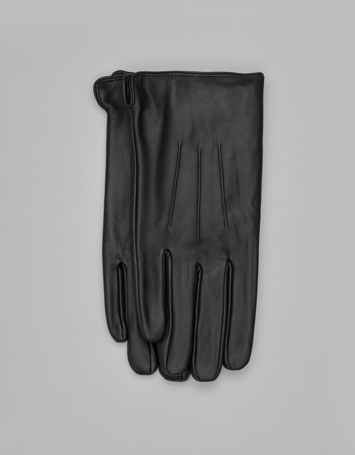 rękawiczki skórzane revello czarne