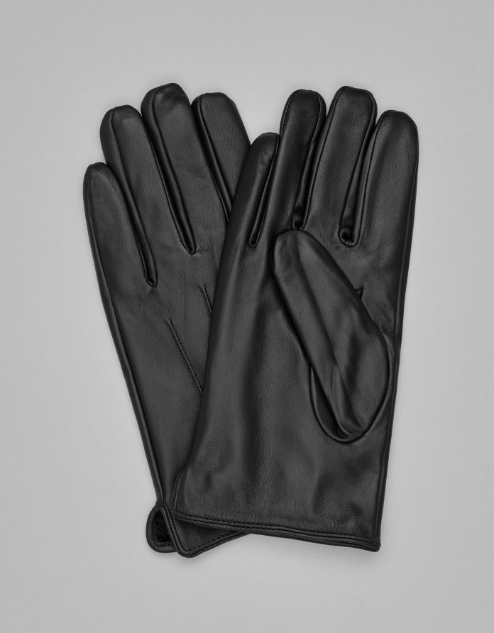 rękawiczki skórzane revello czarne