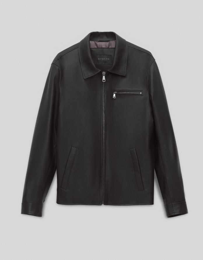 kurtka skórzana isera czarna