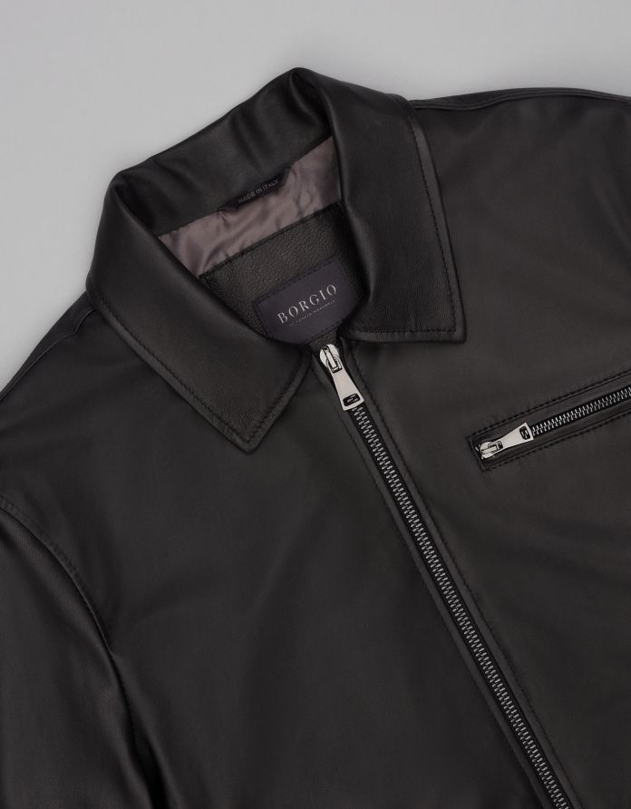 kurtka skórzana isera czarna