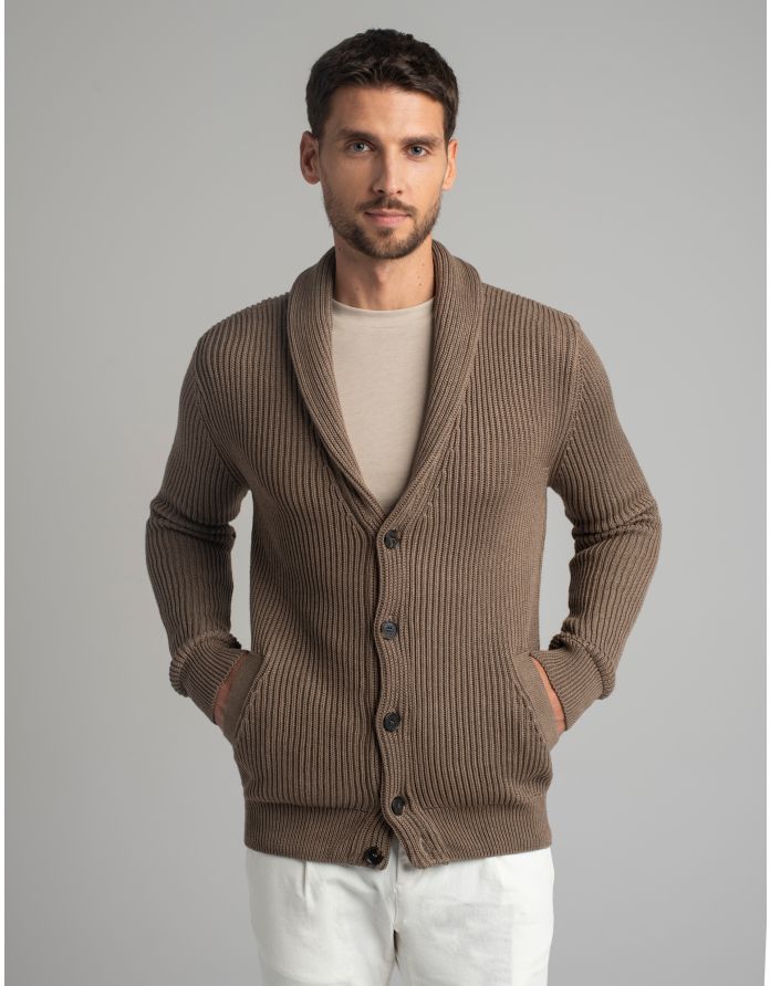 sweter kardigan magnano vn brązowy