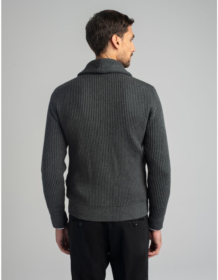 sweter kardigan magnano vn grafitowy