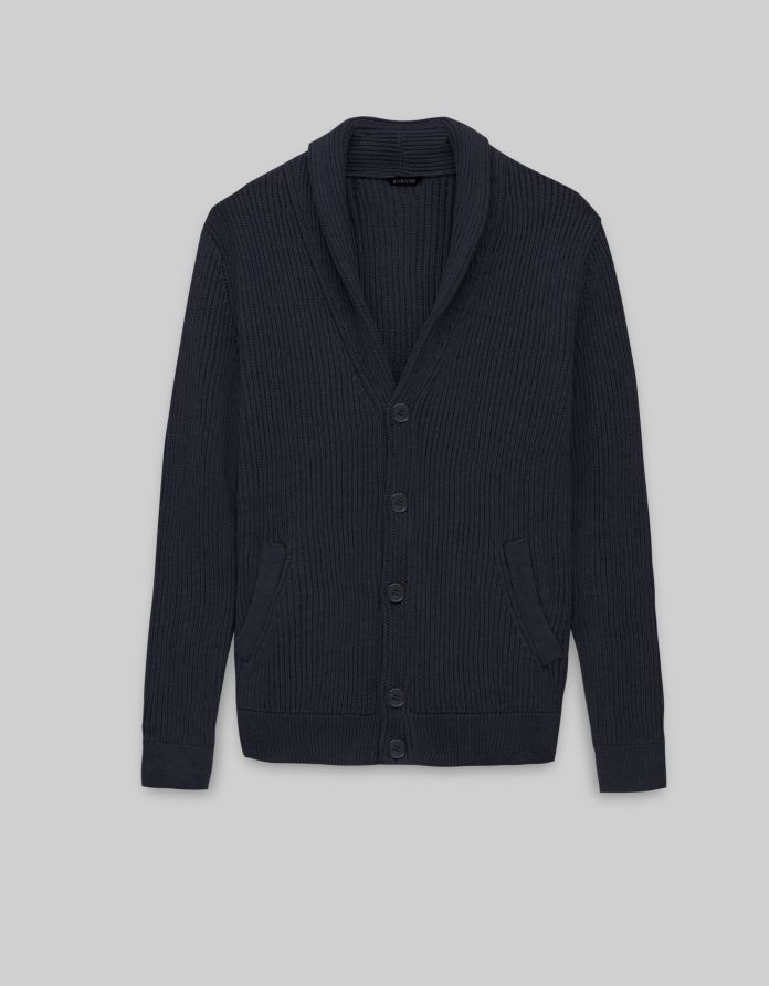 sweter kardigan magnano vn granatowy
