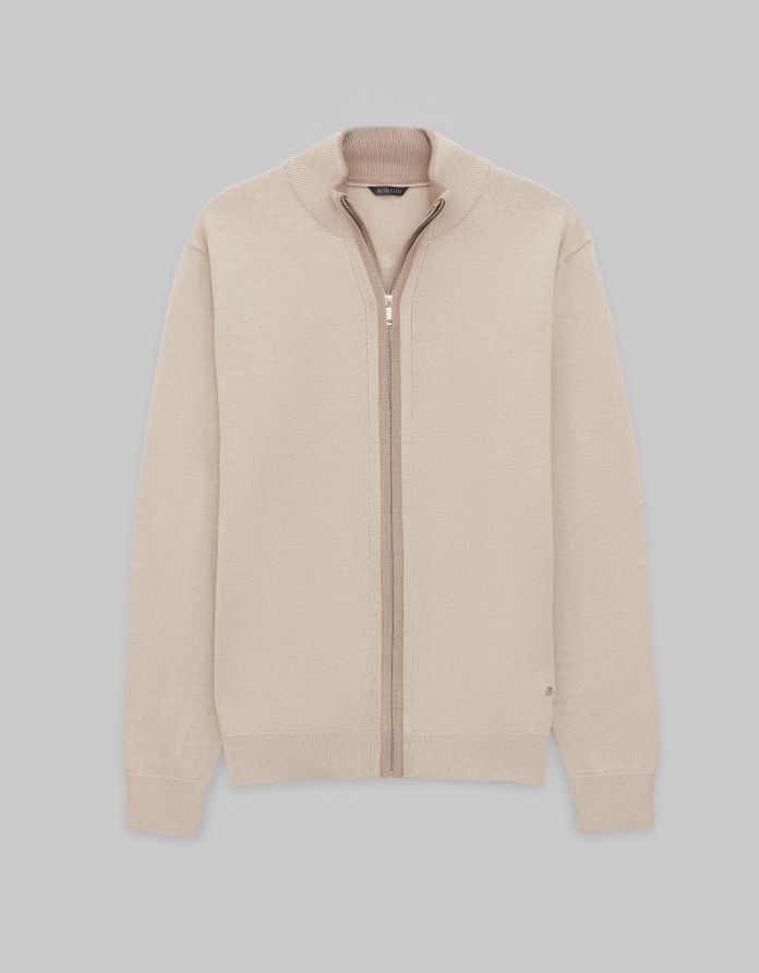 Sweter rozpinany casazza beżowy