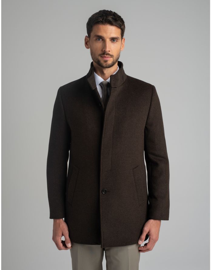 płaszcz rivara brązowy