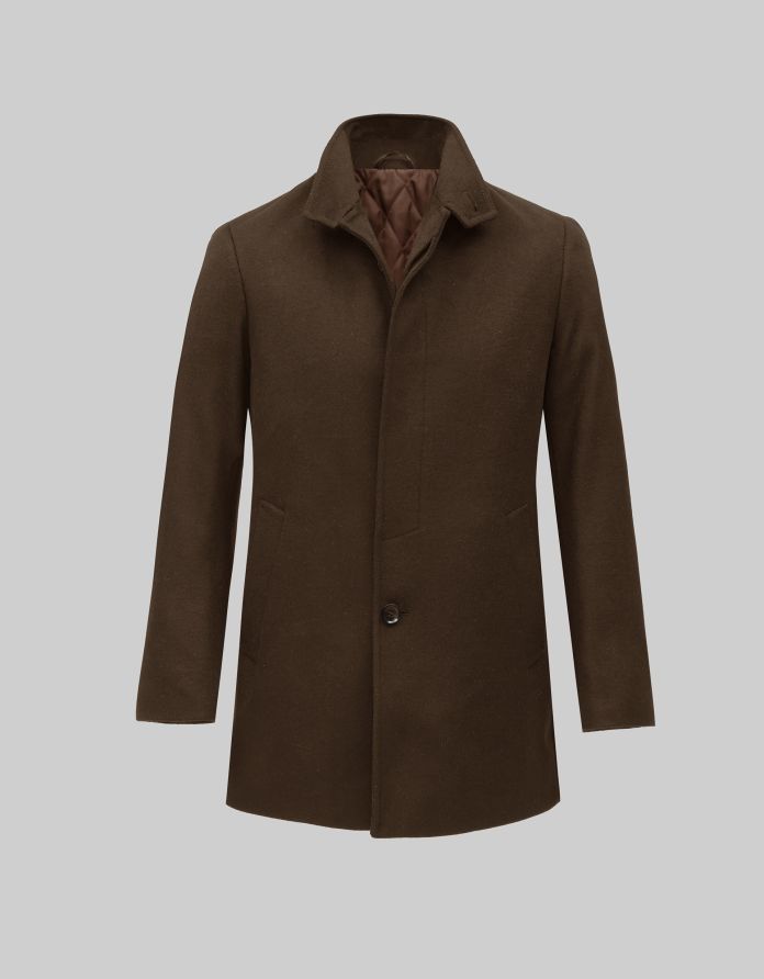 płaszcz rivara brązowy