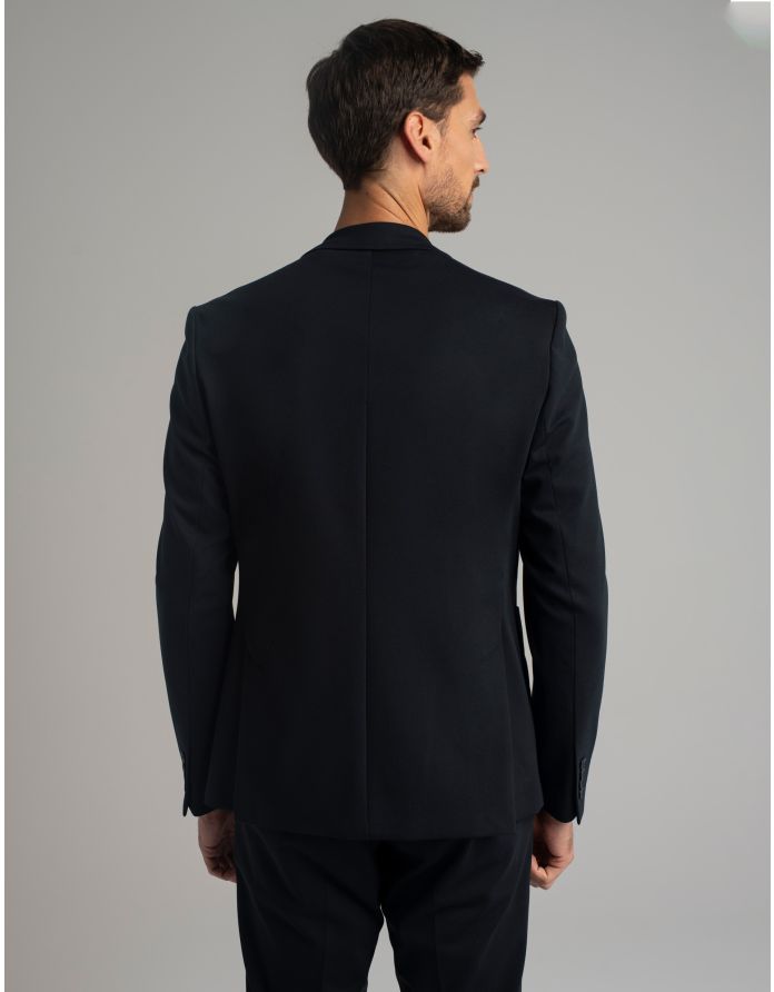 marynarka do zestawu gavello granatowy slim fit