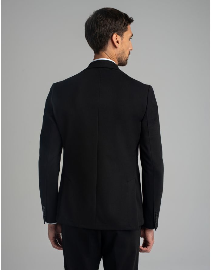 marynarka do zestawu gavello czarny slim fit