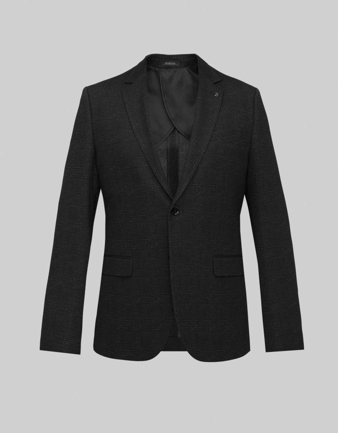 marynarka do zestawu melizzano grafit slim fit