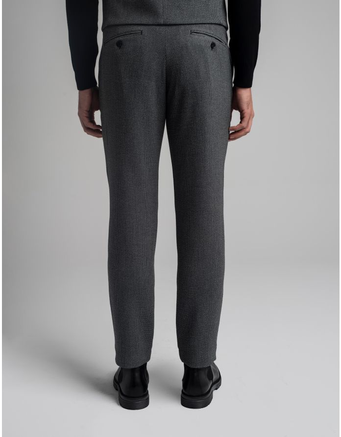 spodnie do zestawu porcari szary slim fit