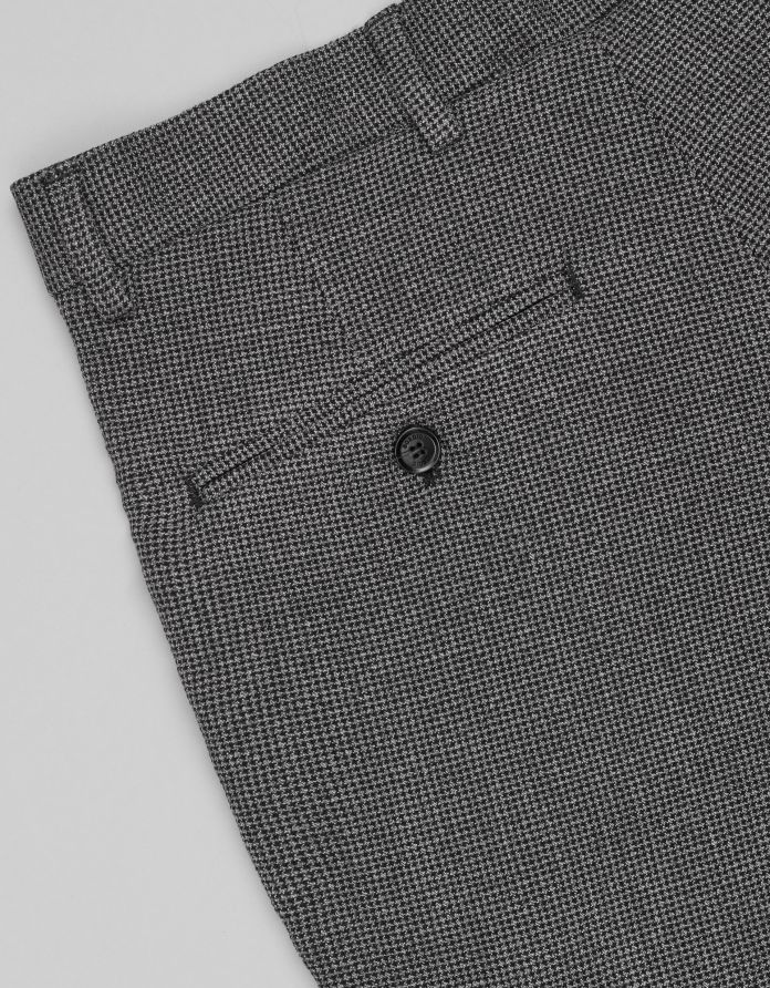 spodnie do zestawu porcari szary slim fit