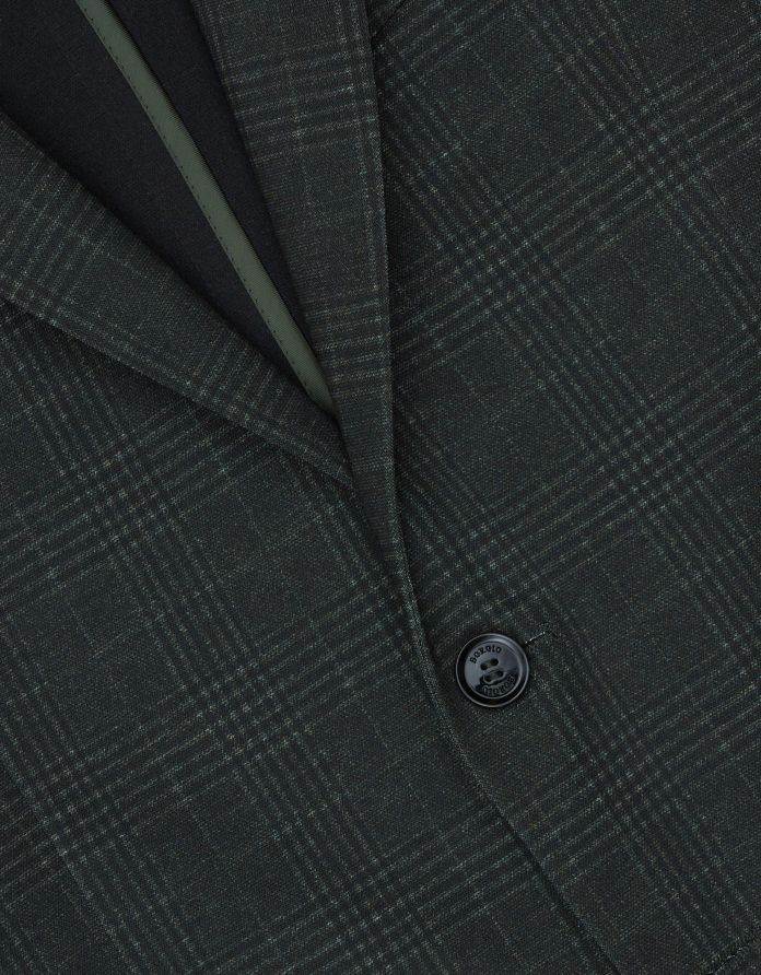 marynarka do zestawu gozzano zielony slim fit