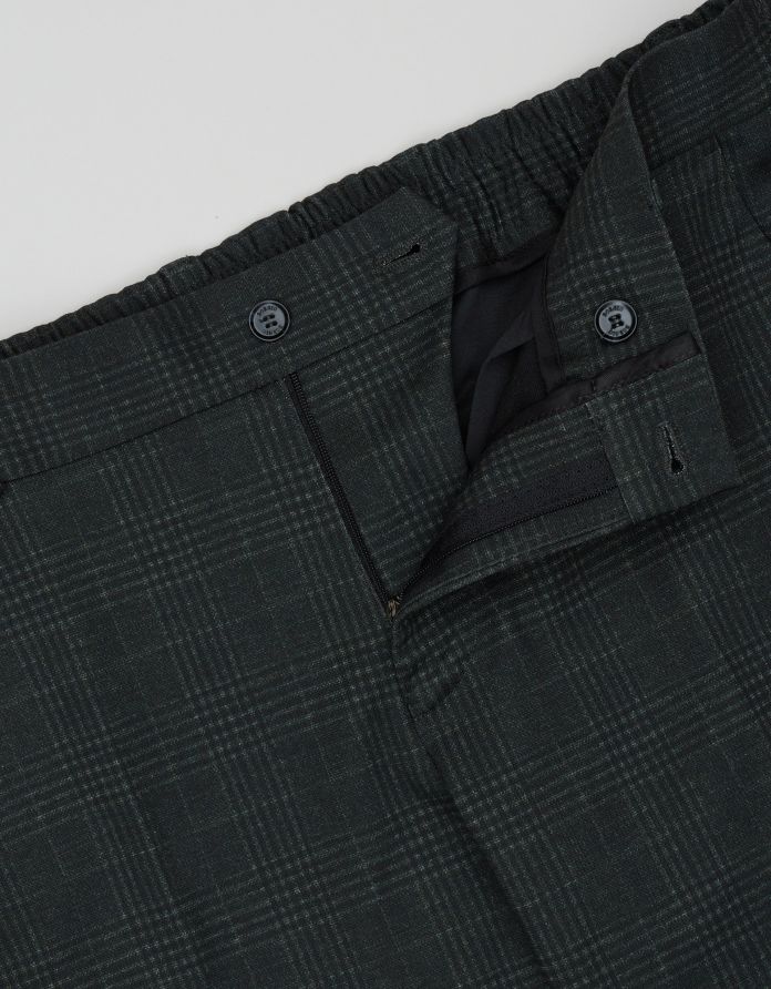 spodnie do zestawu gozzano zielony slim fit