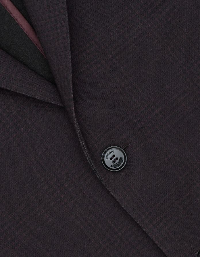 marynarka do zestawu gozzano bordowa slim fit