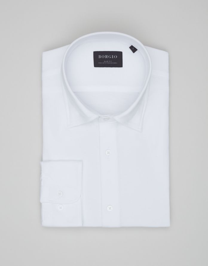 koszula moncalvo 00633 długi rękaw biały slim fit