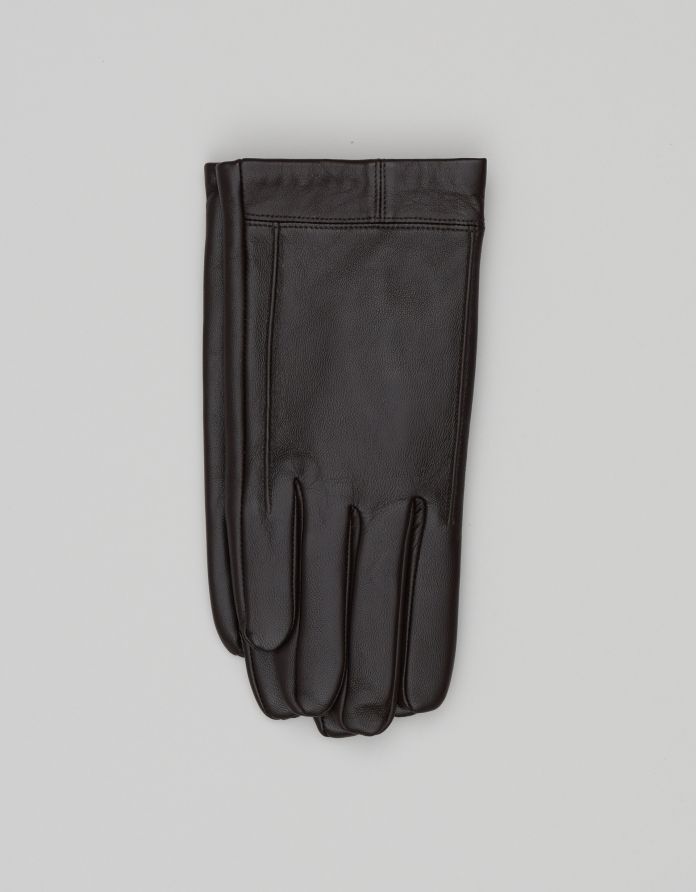 rękawiczki skórzane nichelino brązowe