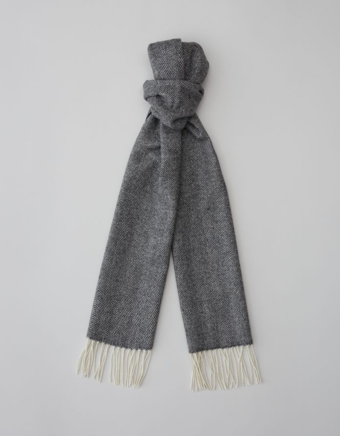 szalik wełniany lanadi szary (sz4)