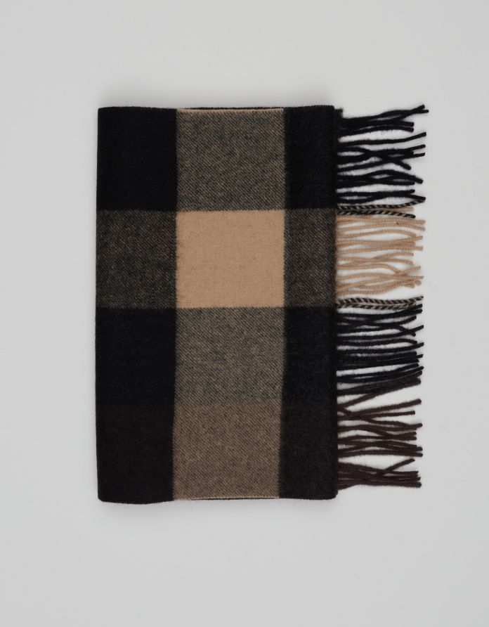 szalik wełniany lanadi brązowy