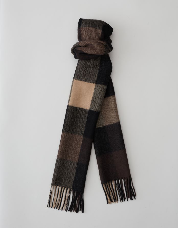 szalik wełniany lanadi brązowy