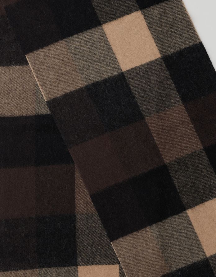 szalik wełniany lanadi brązowy