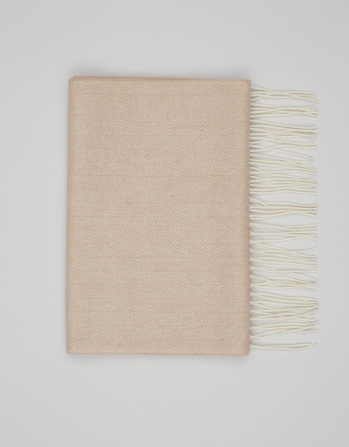 szalik wełniany lanadi beżowy (bz5)