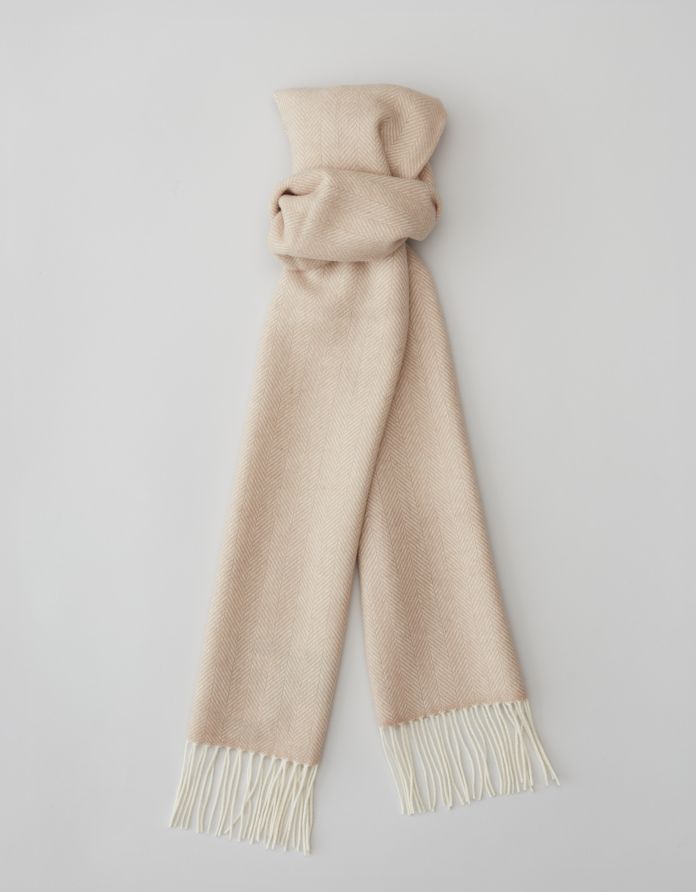 szalik wełniany lanadi beżowy (bz5)