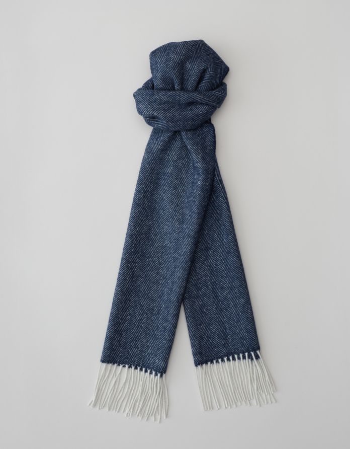 szalik kaszmirowy cachemire granatowy (g1)