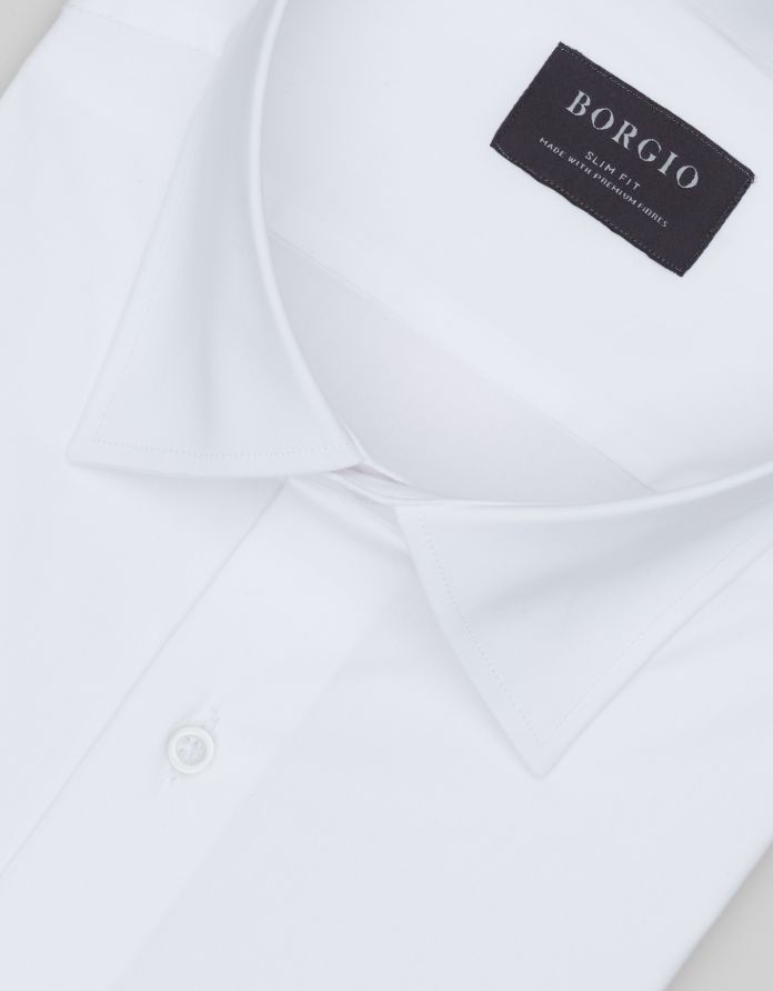 koszula mortara 00643 długi rękaw biały slim fit