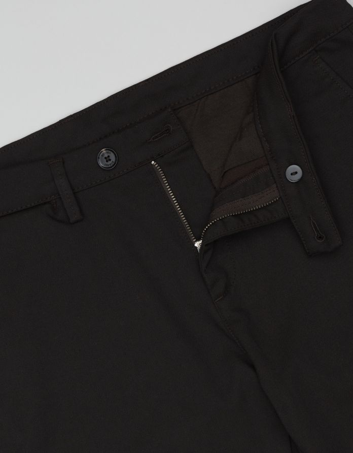 spodnie altissimo brązowe slim fit