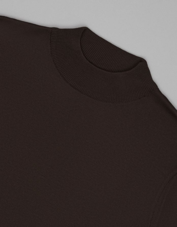 sweter gładki grotte mt brązowy (br2)