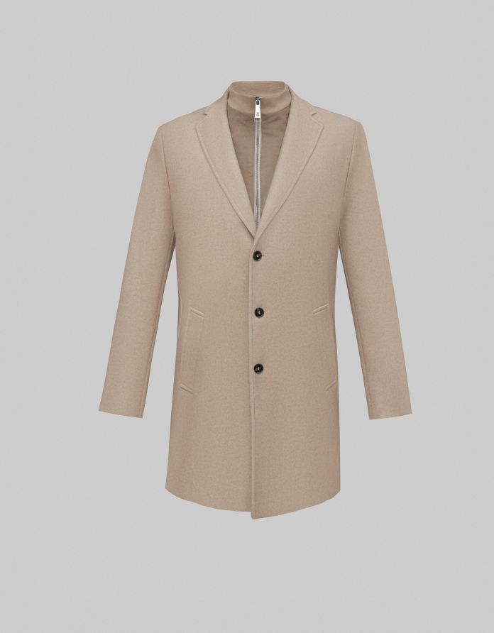Płaszcz męski albareto beżowy