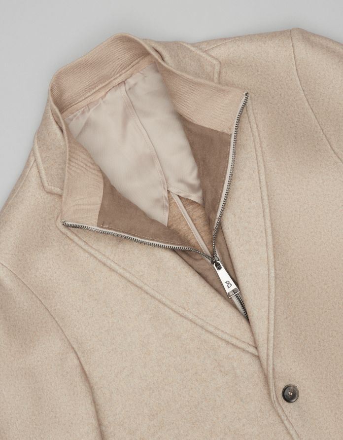 Płaszcz męski albareto beżowy