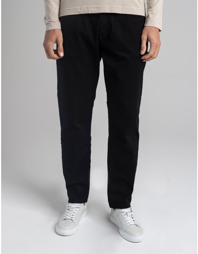 spodnie casual jeans gagliato czarne classic fit