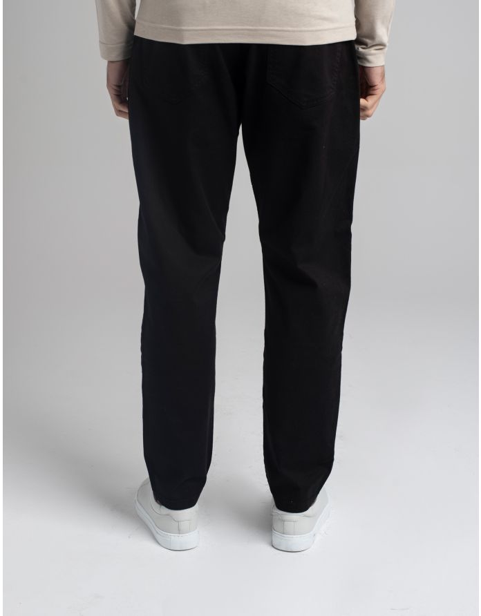 spodnie casual jeans gagliato czarne classic fit