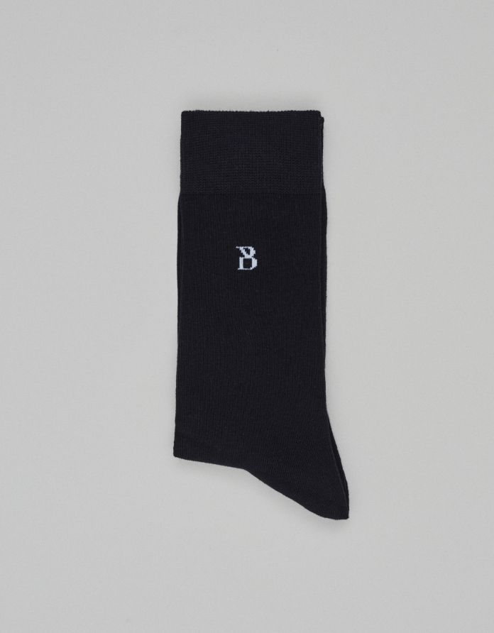 skarpety soft cotton blend granatowe