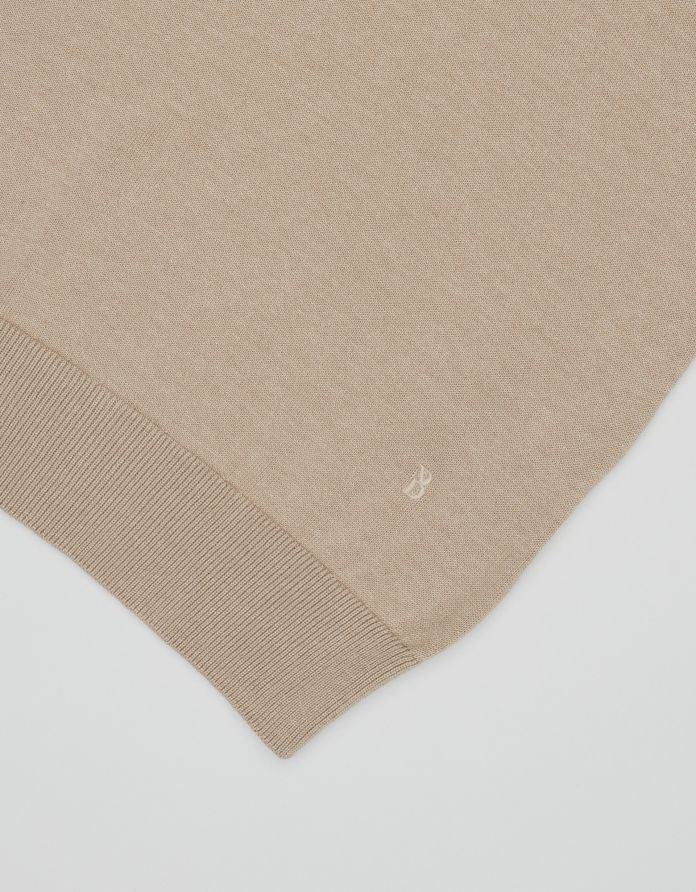 sweter kamizelka besenzone vn beżowy