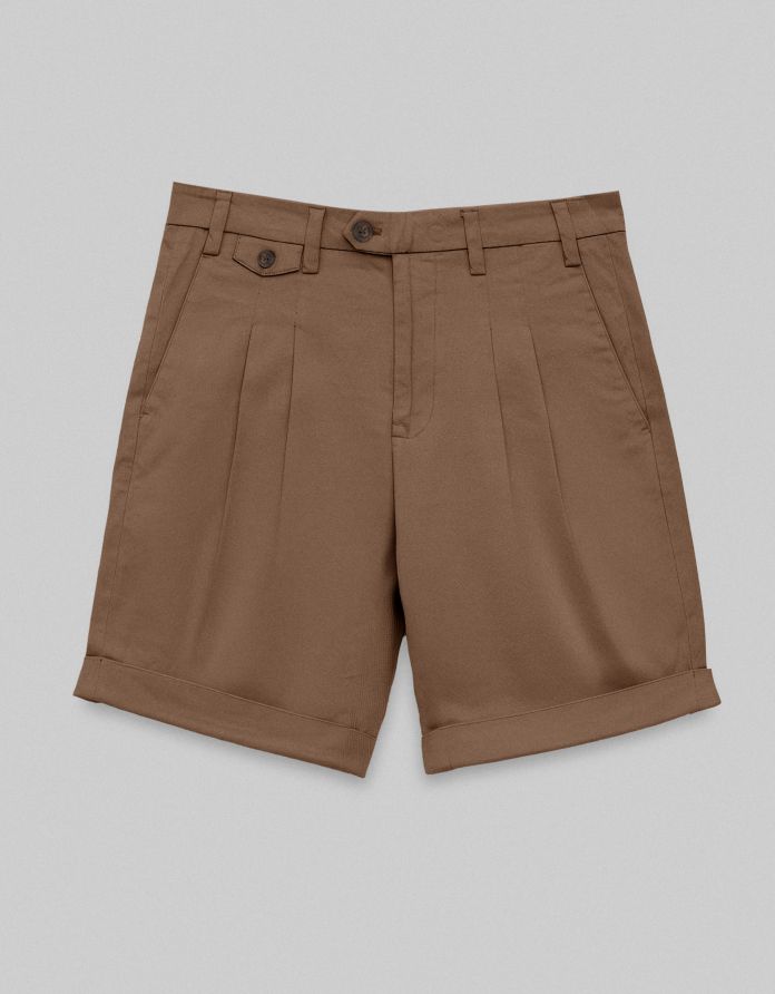 krótkie spodenki szorty tavullia khaki slim fit